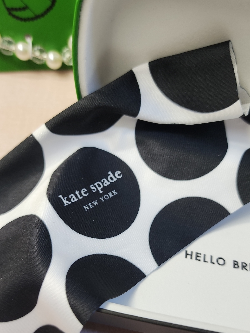 Kate Spade X Clinque Stripe/spots Bag,phone Charm, Glasses Case all New - Picture 5 of 10